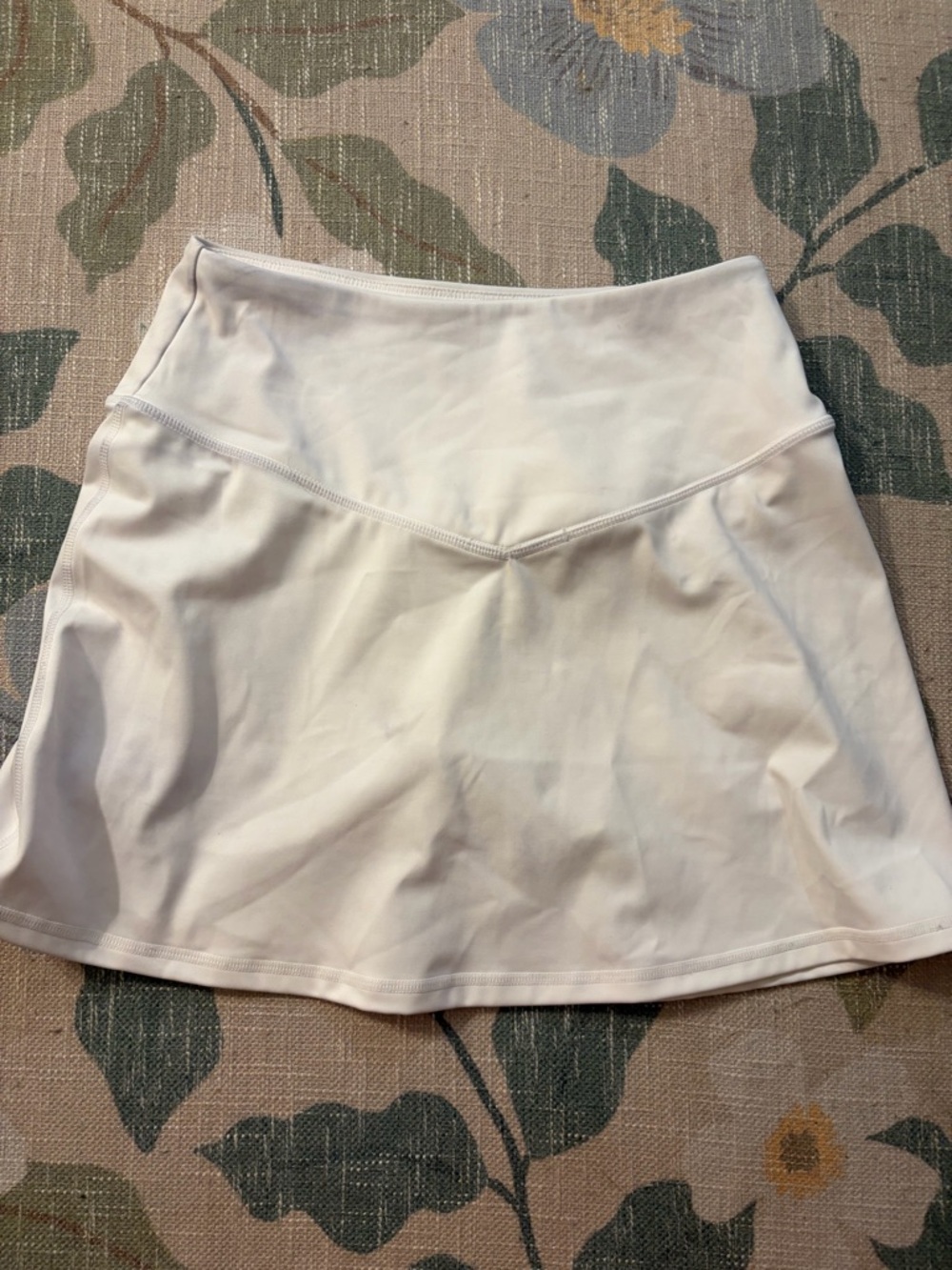 ANTONIO MELANI White Athletic Skirt with V-Waist Seam